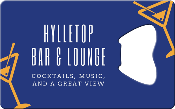 Hylletop Bar Lounge Business Card Bottle Opener Front