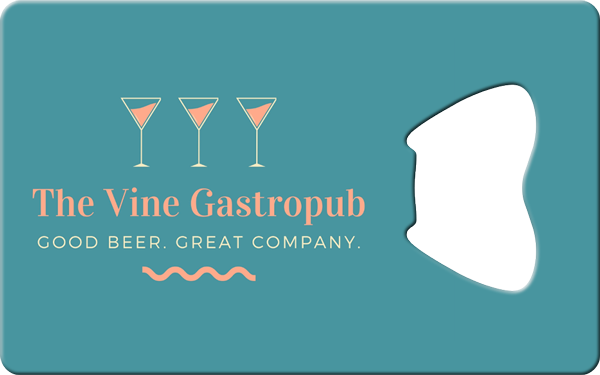 The Vine Gastropub Business Card Bottle Opener Front