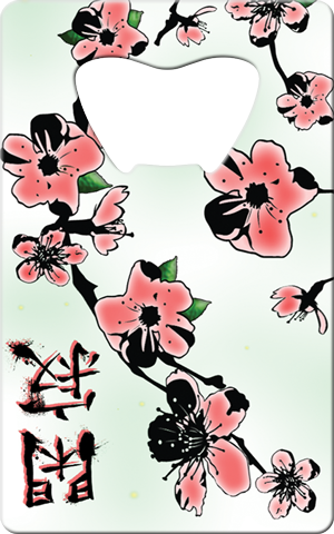 Blosson Flowers Card Bottle Opener Front