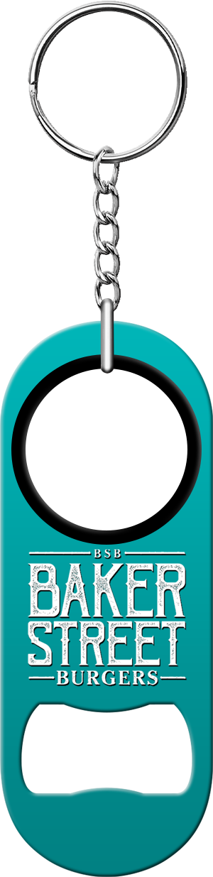 Baker Street Burgers Mini Bottle Opener Front