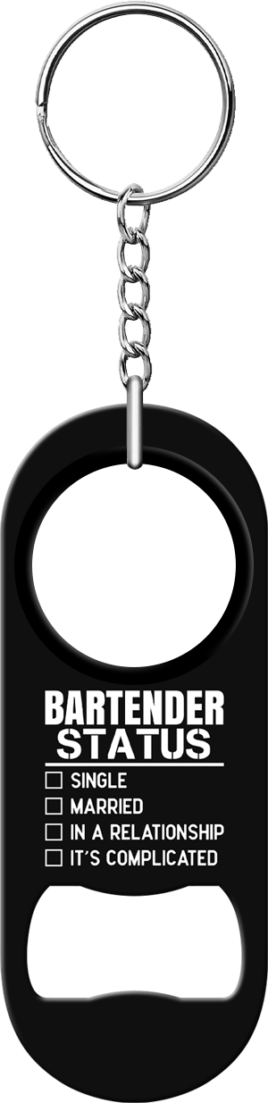 Bartender Status Mini Bottle Opener Front