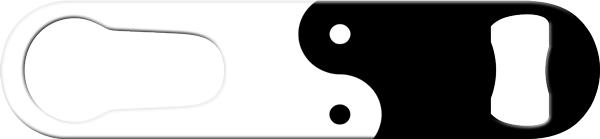 Yin Yang Bartender Pour Spout Remover Custom Bottle Opener Front