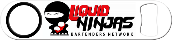 Liquid Ninjas Bartenders Network Custom Standard Bottle Opener Front
