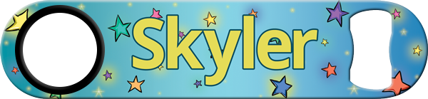 Stars Custom Standard Bottle Opener Front