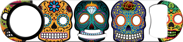 Day Of The Dead Bartender Strainer Bottle Opener Front