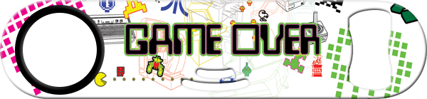 Game Over Bartender Strainer Bottle Opener Front