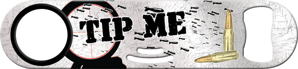 Tip Me Bartender Strainer Bottle Opener Front