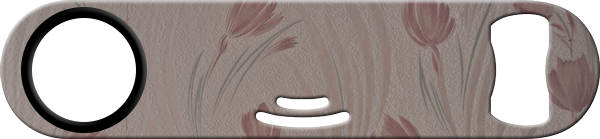 Tulips Bartender Strainer Bottle Opener Front