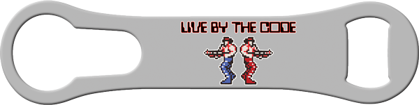 Live By The Code Vrod Bottle Opener Front